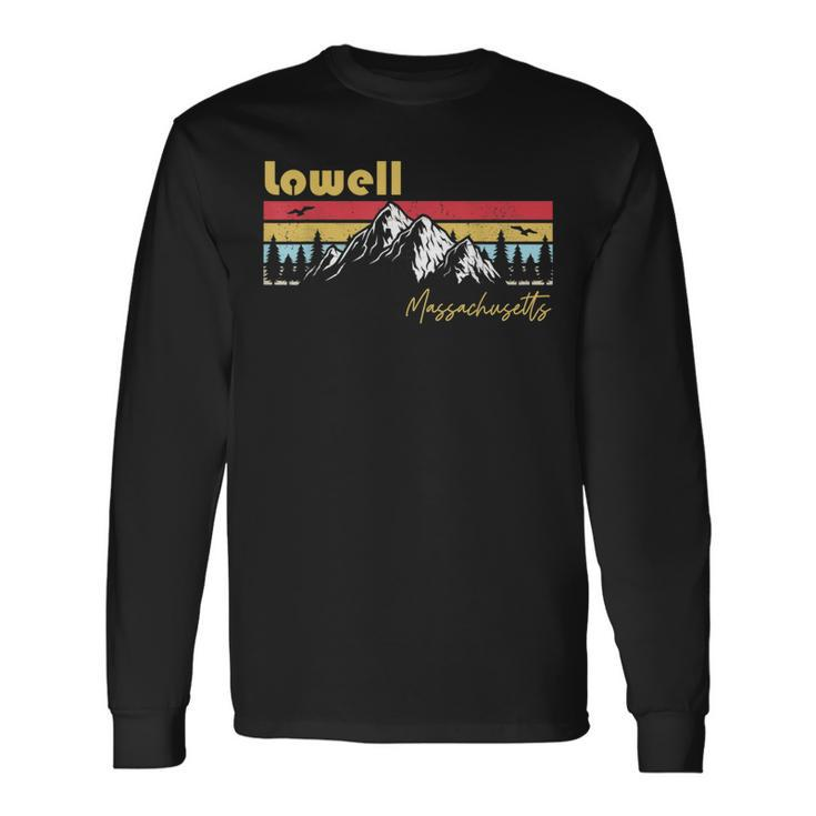 Lowell Massachusetts Roots Hometown Vintage Home State Pride Long Sleeve T-Shirt