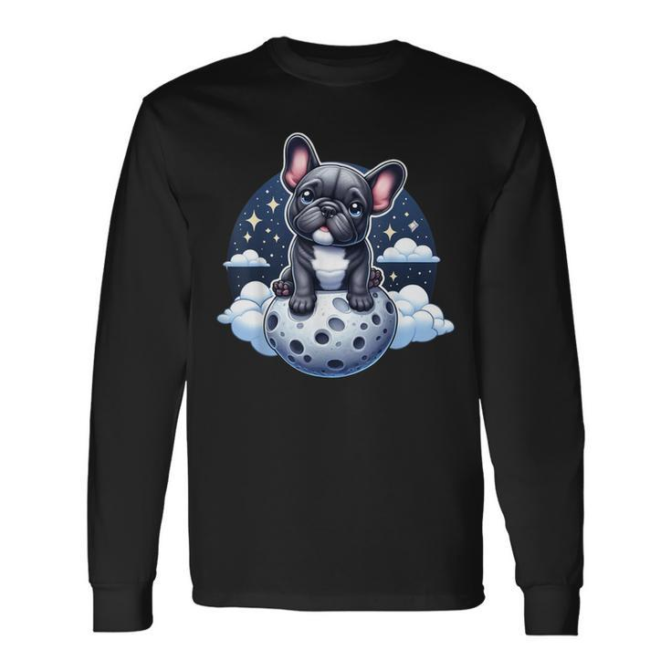 Lunar Frenchie Adventures Beyond Dog Lover French Bulldog Long Sleeve T-Shirt Gifts ideas
