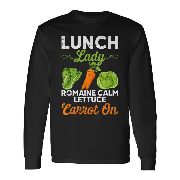 Lunch Lady Squad Cafeteria Worker Dinner Lady Cooking Long Sleeve T-Shirt