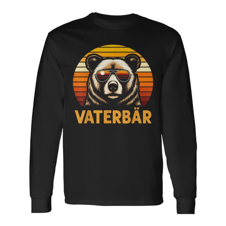 Lustige Geschenkeidee Papa Dadatertagater Bäraterbär Langarmshirts Geschenkideen