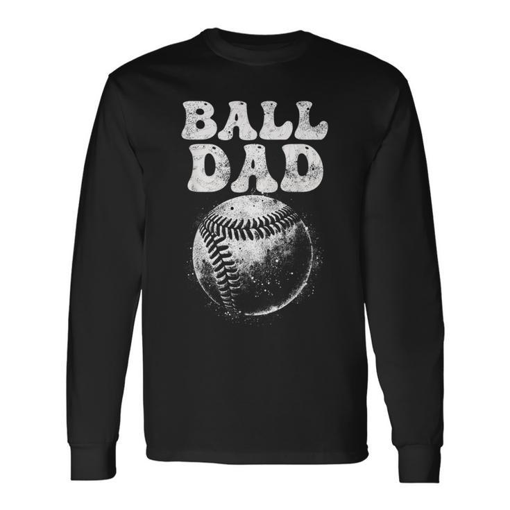 Lustigesatertags-Baseball- Für Papa Langarmshirts Geschenkideen