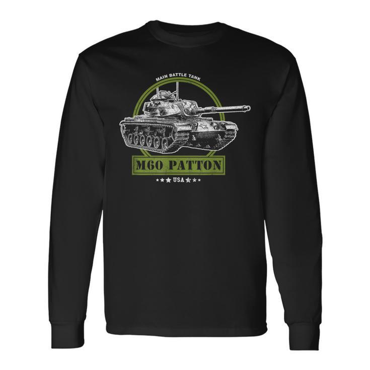 M60 Patton Main Battle Tank Long Sleeve T-Shirt