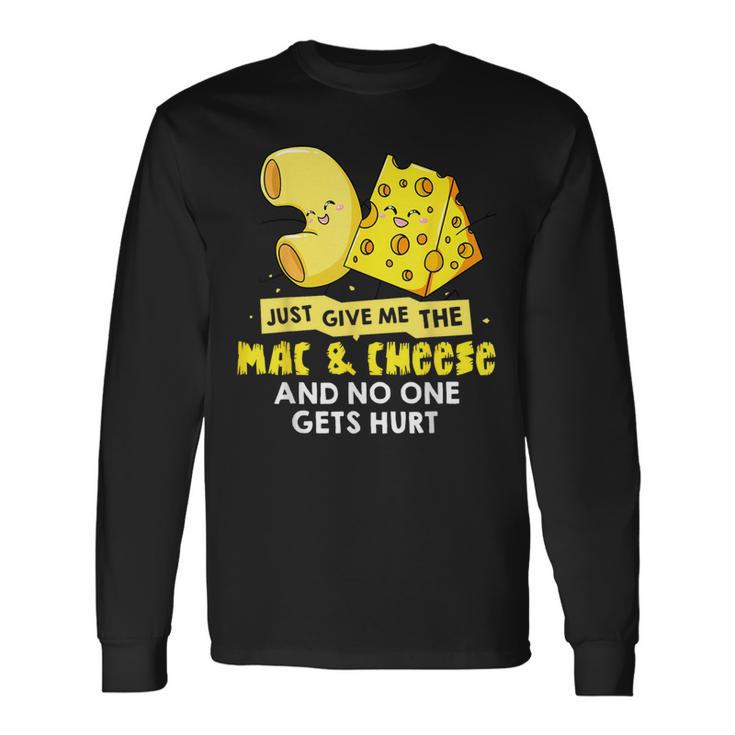 Mac And Cheese Macaroni Cheesy Noodle Long Sleeve T-Shirt