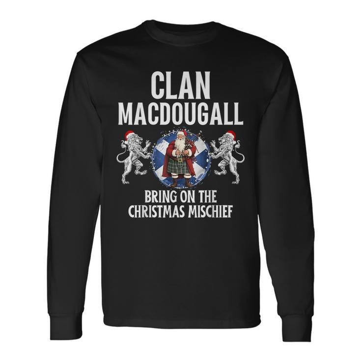Macdougall Clan Christmas Scottish Family Name Party Long Sleeve T-Shirt