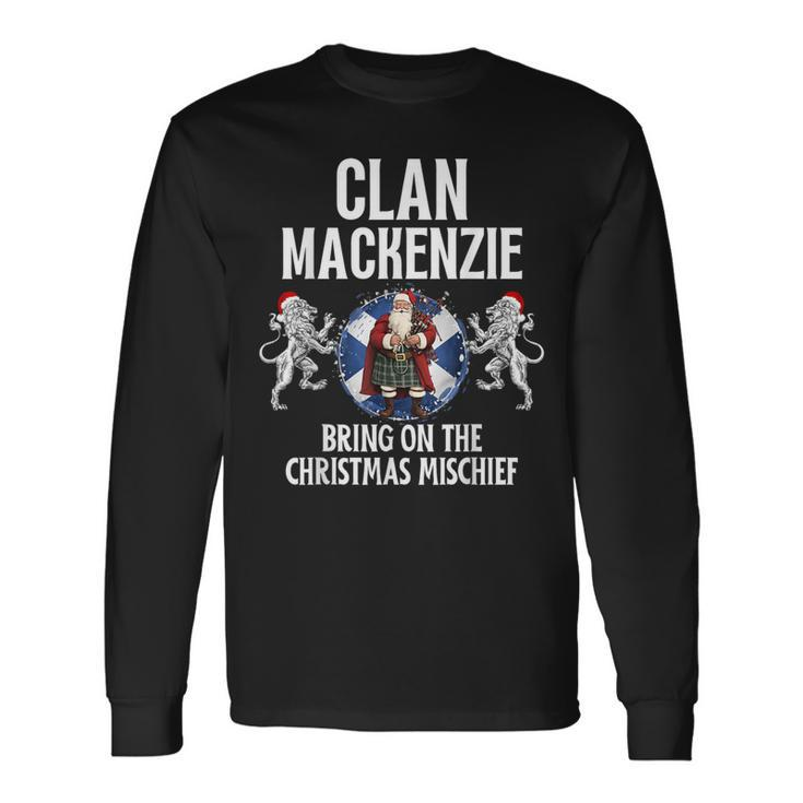 Mackenzie Clan Christmas Scottish Family Name Party Long Sleeve T-Shirt