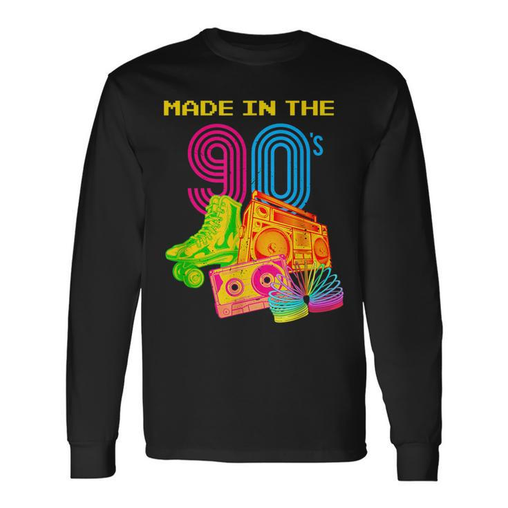 Made In 90S Vintage 90'S I Love 90'S Era Graphic Long Sleeve T-Shirt