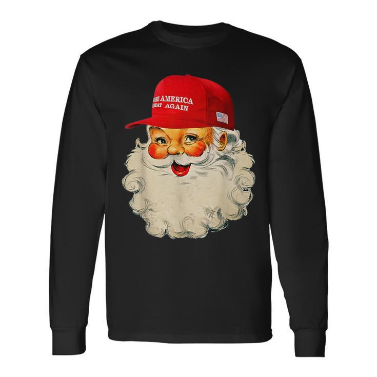 Maga Santa Make America Great All Over Again Magaa Long Sleeve T-Shirt
