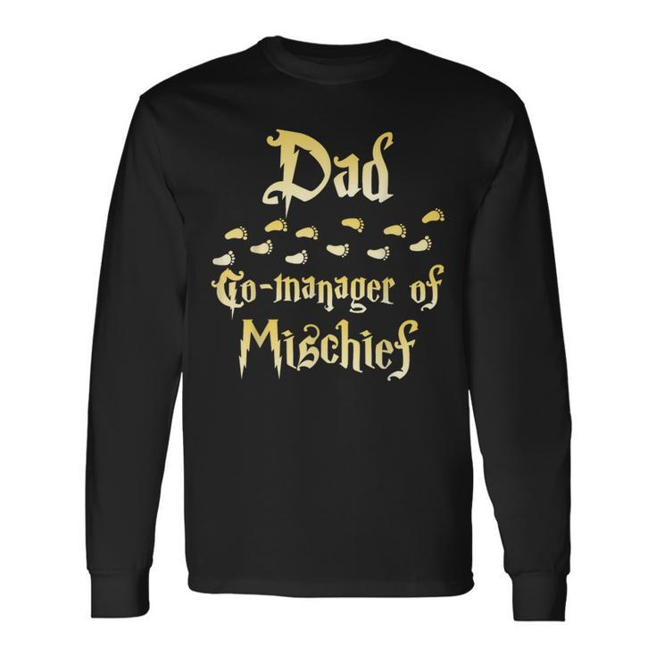 Magical Dad Manager Of Mischief Matching Family Birthday Long Sleeve T-Shirt