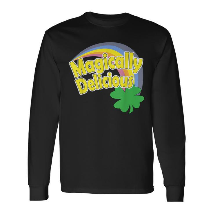 Magically Delicious St Patrick's Day Lucky Charms Rainbow Long Sleeve T-Shirt