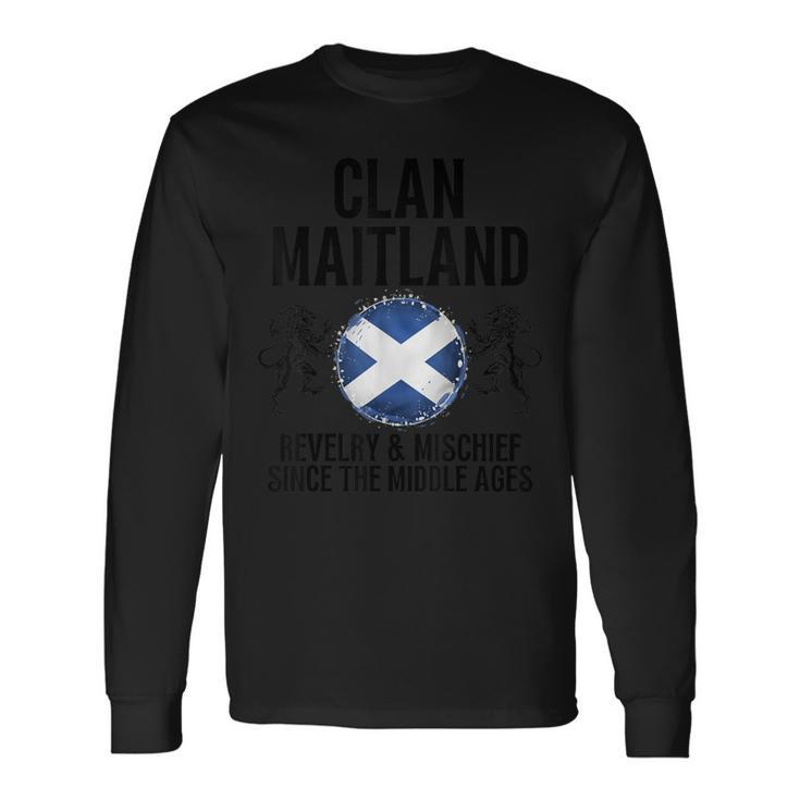 Maitland Clan Scottish Family Name Scotland Heraldry Long Sleeve T-Shirt