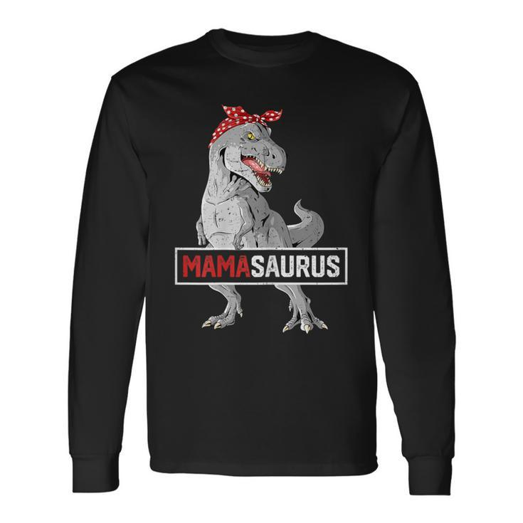 MamasaurusRex Birthday Dinosaur Mommy Family Matching Long Sleeve T-Shirt Gifts ideas