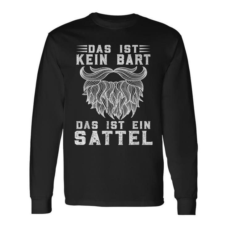 Man With Bart Junkies Das Ist Ein Sattel Beard Carrier Langarmshirts Geschenkideen