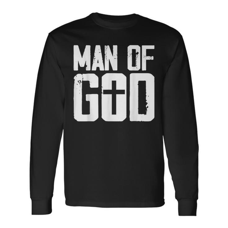 Man Of God I Jesus Long Sleeve T-Shirt