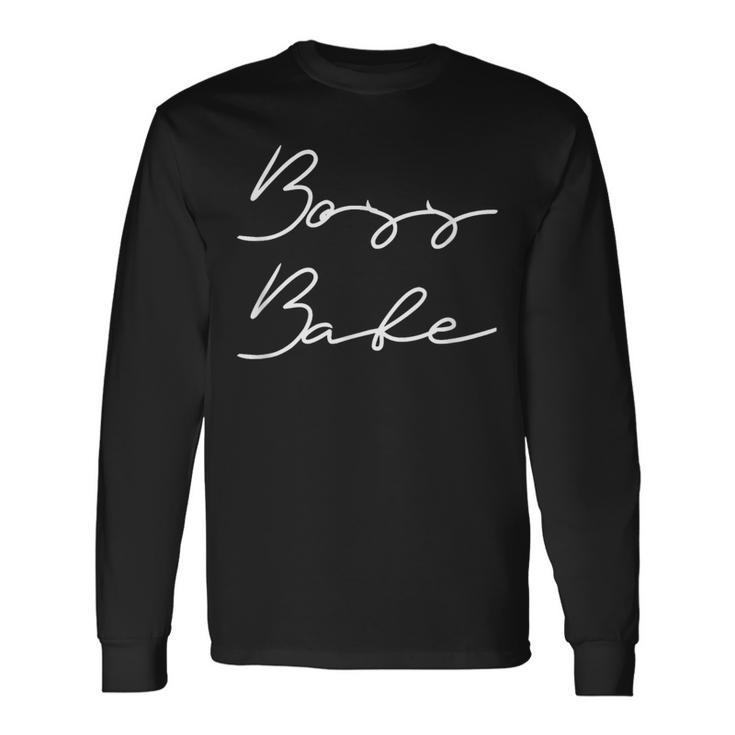 Manager Boss Babe For Manager Long Sleeve T-Shirt