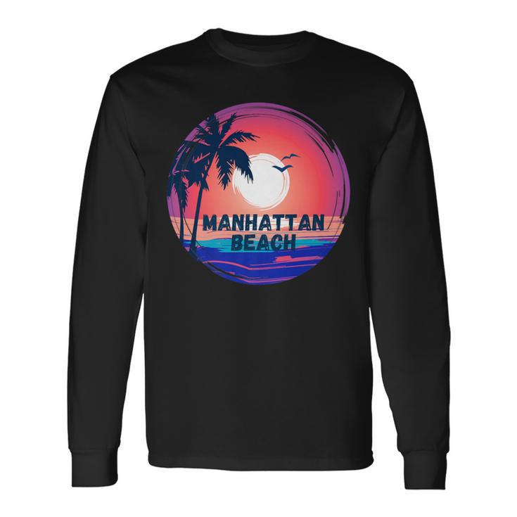 Manhattan Beach Lifestyle Long Sleeve T-Shirt