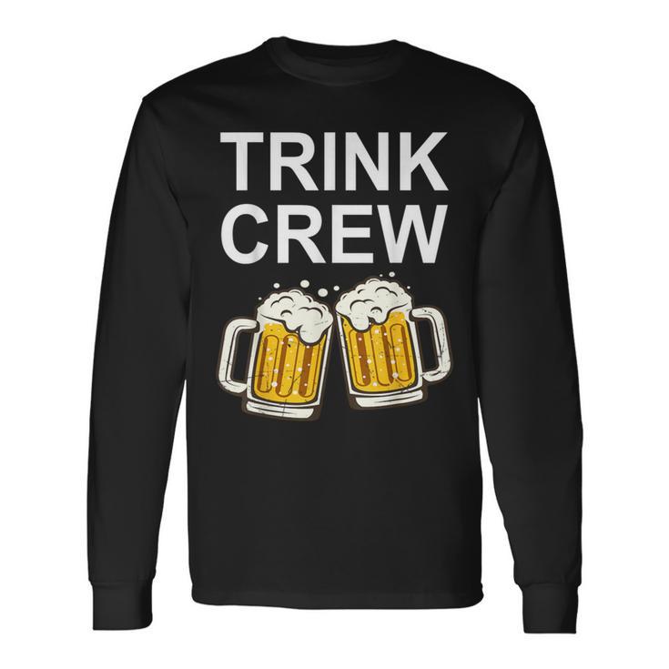 Männertag Outfit Saufen Trink Crew Bier Sauf Gruppen Langarmshirts Geschenkideen