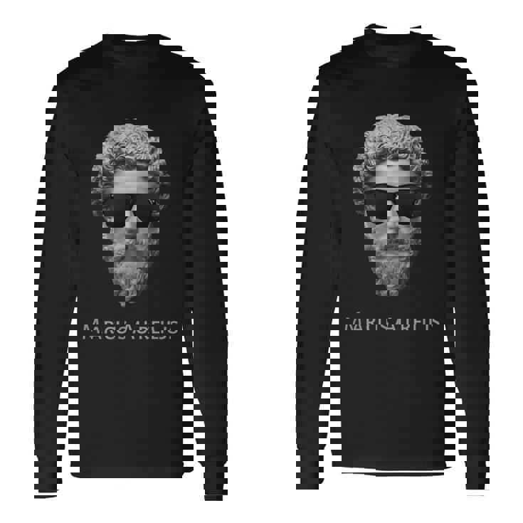 Marcus Aurelius Emperador Estoico Leyenda Camiseta de manga larga