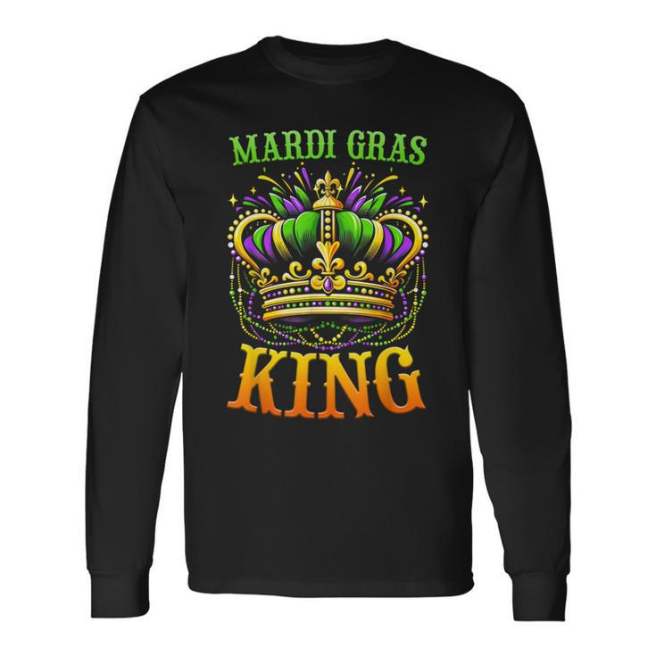 Mardi Gras King Carnival Costume Long Sleeve T-Shirt