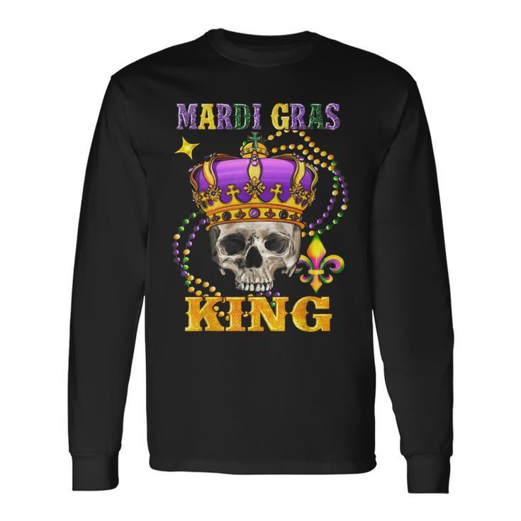 Mardi Gras King Carnival Costume Mardi Gras Mens Long Sleeve T-Shirt Gifts ideas