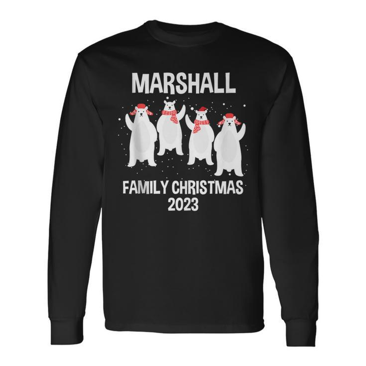 Marshall Family Name Marshall Family Christmas Long Sleeve T-Shirt Gifts ideas