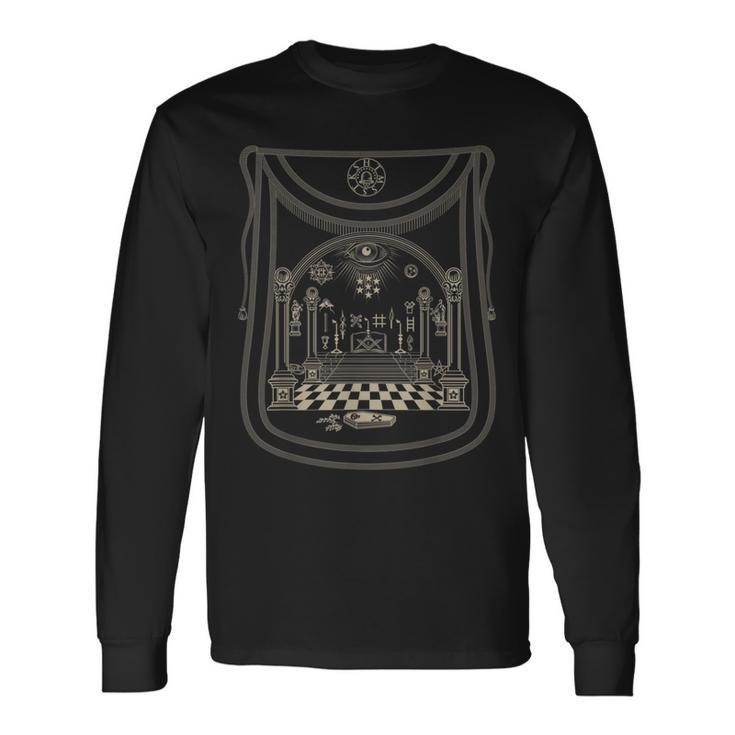 Masonic Apron Vintage Drawing Long Sleeve T-Shirt