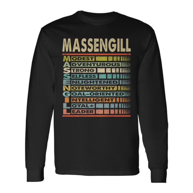Massengill Family Name Massengill Last Name Team Long Sleeve T-Shirt