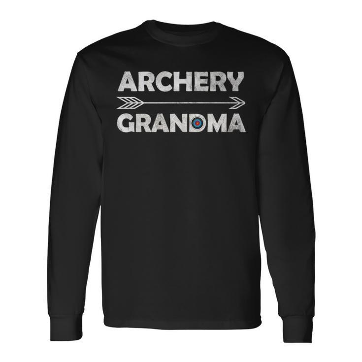Matching Family Archery Grandma Arrow Target Team Long Sleeve T-Shirt