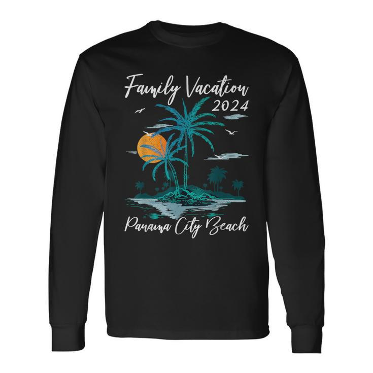 Matching Family Vacation 2024 Florida Panama City Beach Long Sleeve T-Shirt