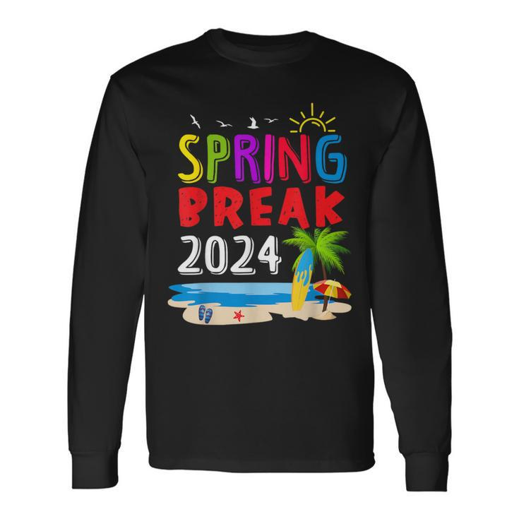 Matching Group Spring Break 2024 Family Vacation Vintage Long Sleeve T-Shirt