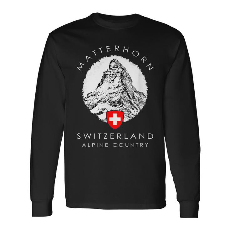 Matterhorn Switzerland Xo4u Original Langarmshirts Geschenkideen