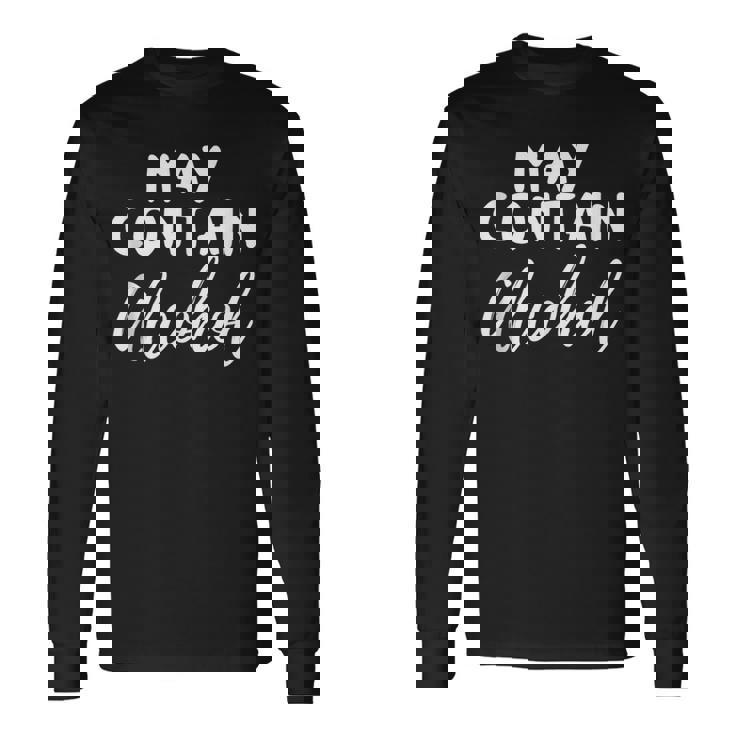May Contain Alcohol Drinking Vacation Beach Long Sleeve T-Shirt