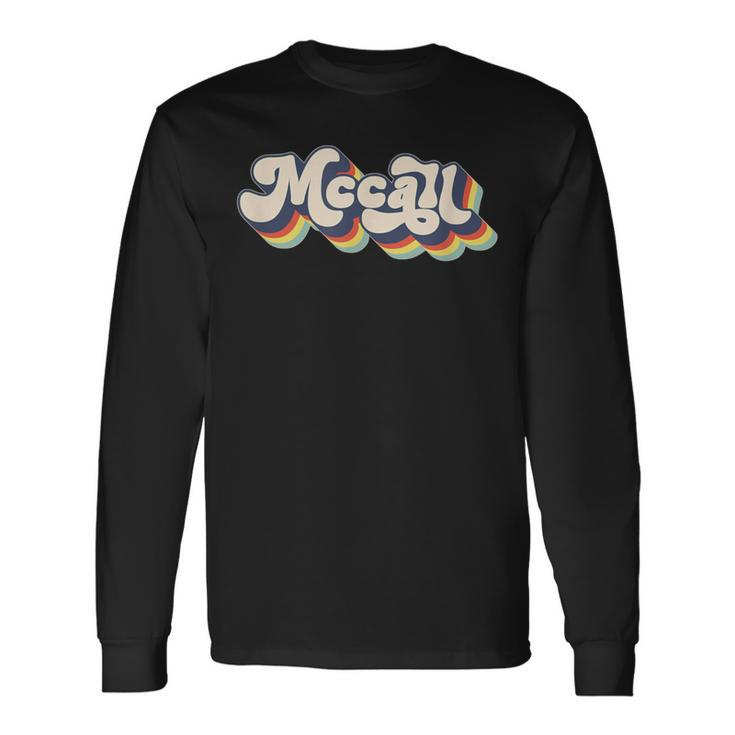 Mccall Family Name Personalized Surname Mccall Long Sleeve T-Shirt