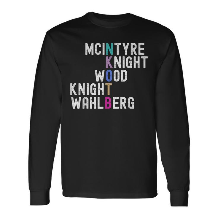 Mcintyre Knight Wood Knight Wahlberg Long Sleeve T-Shirt Gifts ideas