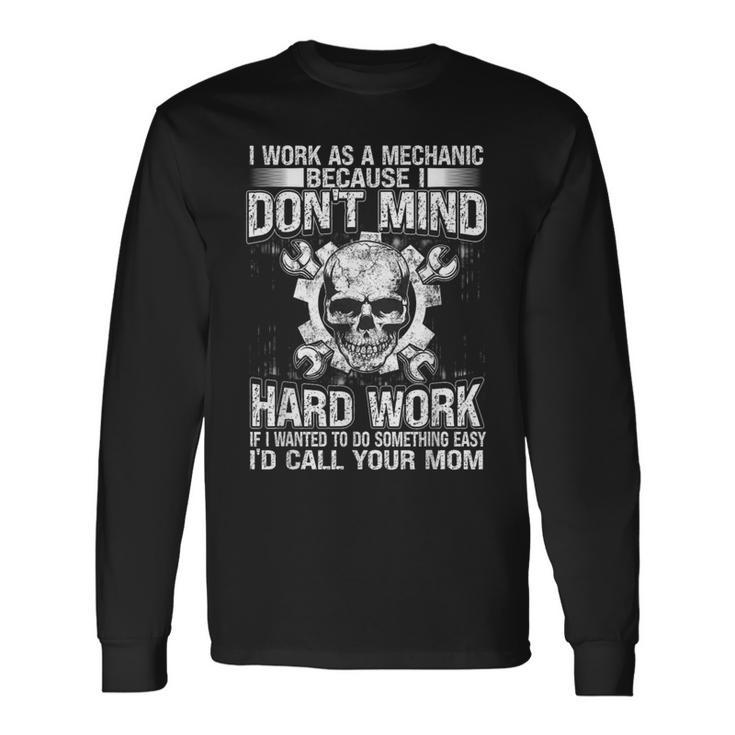 Mechanic Car Guy Car Repair Shop Workshop Long Sleeve T-Shirt