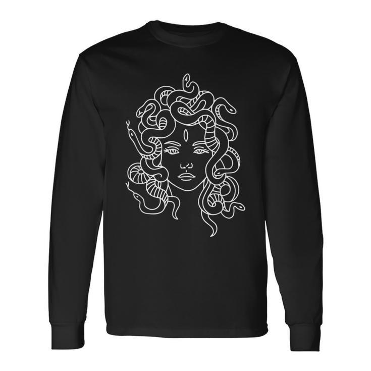 Medusa Goddess Myth Gorgon Greek Mythology Long Sleeve T-Shirt