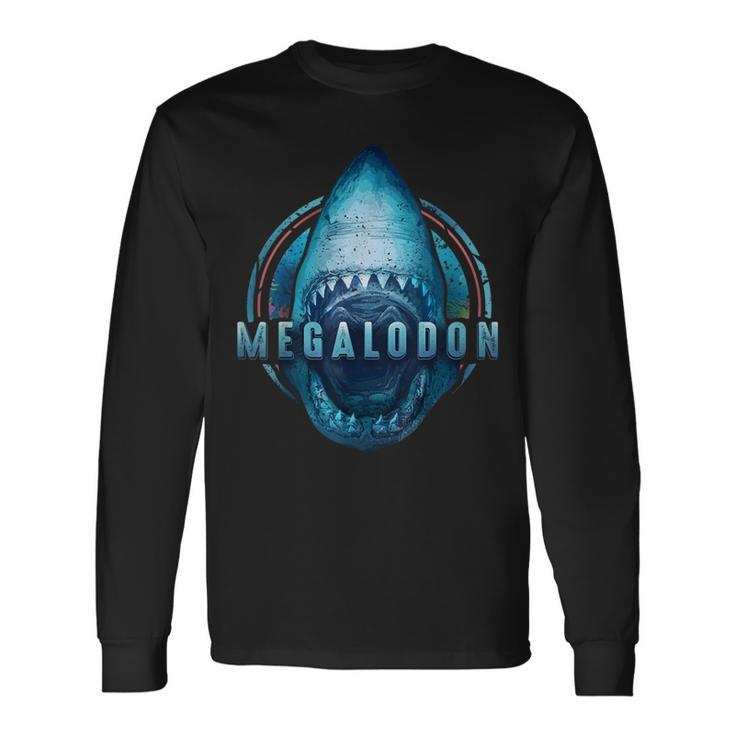 Megalodon Giant Shark Long Sleeve T-Shirt