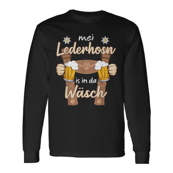 Mei Lederhosn Is In D Wäsch Oktoberfest Costume Replacement S Langarmshirts Geschenkideen