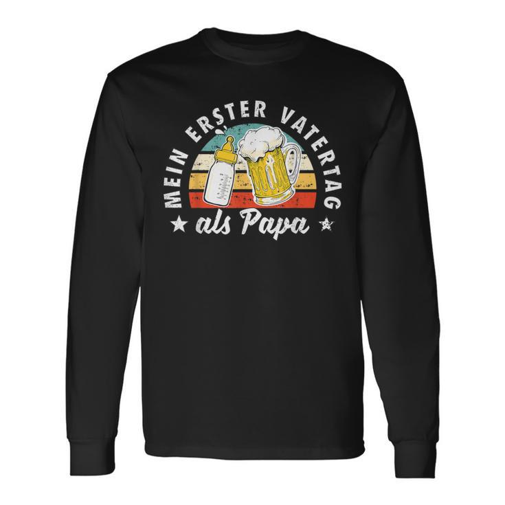 Mein Erster Fathertag Als Papa Langarmshirts Geschenkideen