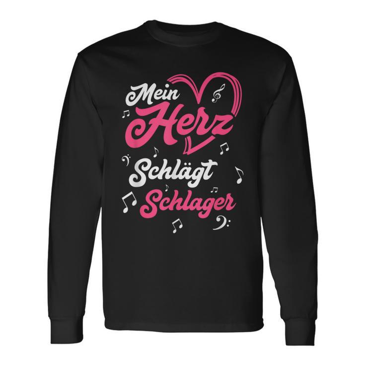 Mein Herz Schlägt Schlager S Langarmshirts Geschenkideen