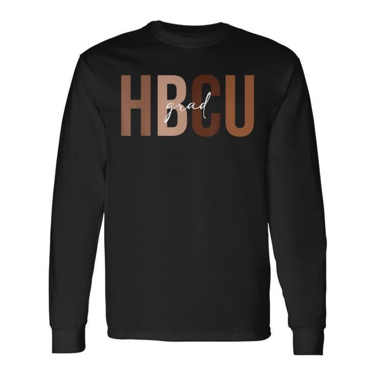 Melanin Historical Black College Alumni Hbcu Grad Long Sleeve T-Shirt