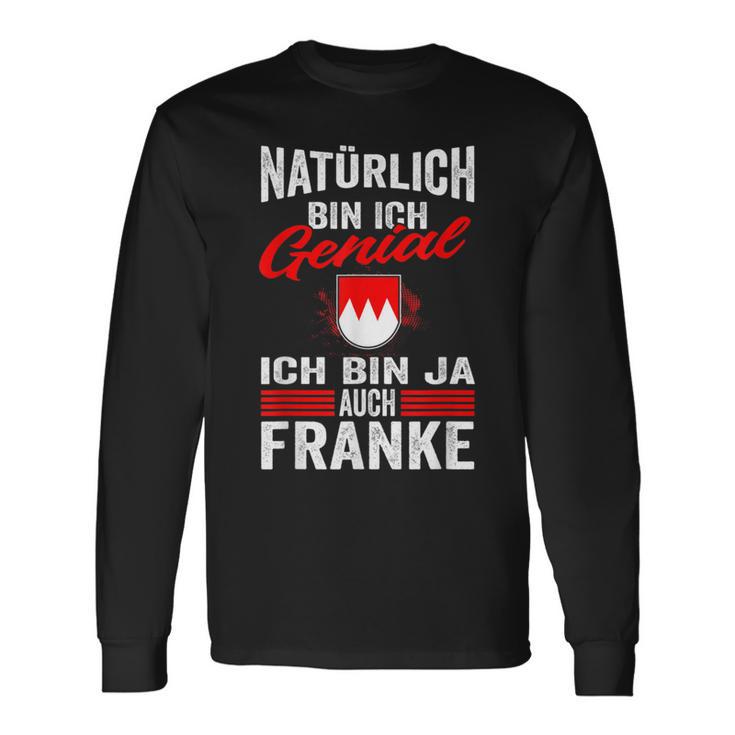 Men's Franke Franken Coat Of Arms Franke Middle Franken Langarmshirts Geschenkideen