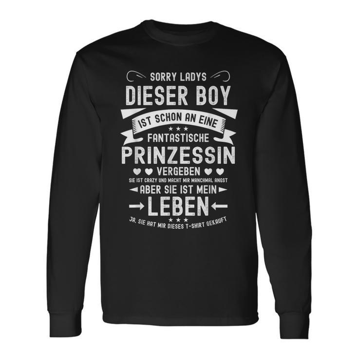 Men's Sorry Ladys Boy Ist Vergibt For Him Langarmshirts Geschenkideen