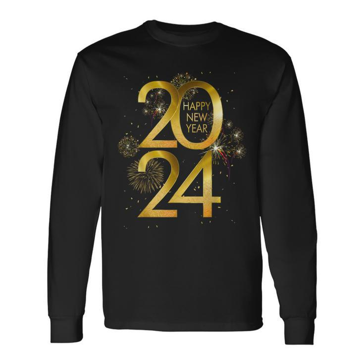 Merry Xmas Christmas Happy New Year 2024 Year Of The Dragon Long Sleeve T-Shirt