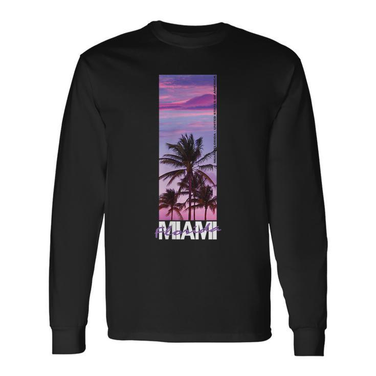 Miami Florida Usa Summer Langarmshirts Geschenkideen