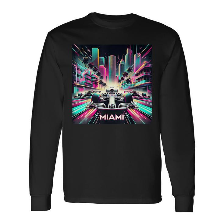 Miami Formula Racing Circuits Sport Long Sleeve T-Shirt