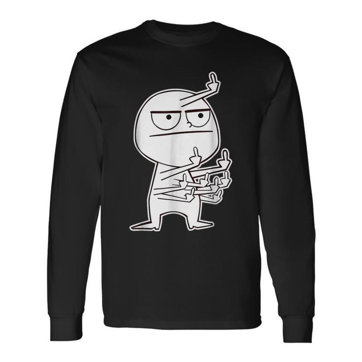 Middle Finger Maniac Long Sleeve T-Shirt Gifts ideas