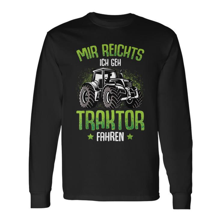 Mir Reichts Ich Geh Traktor Fahren Trecker Boys' Langarmshirts Geschenkideen