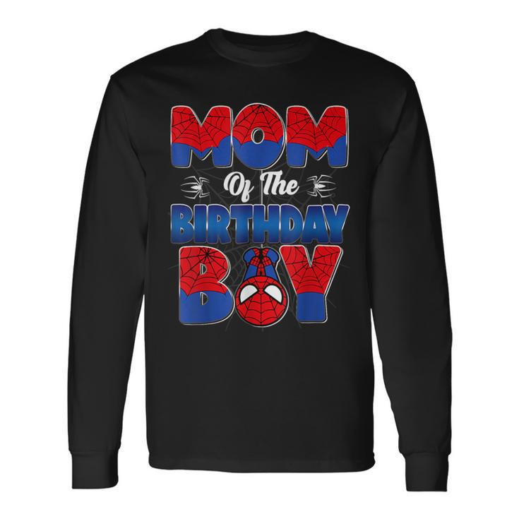 Mom And Dad Birthday Boy Spider Family Matching Long Sleeve T-Shirt Gifts ideas