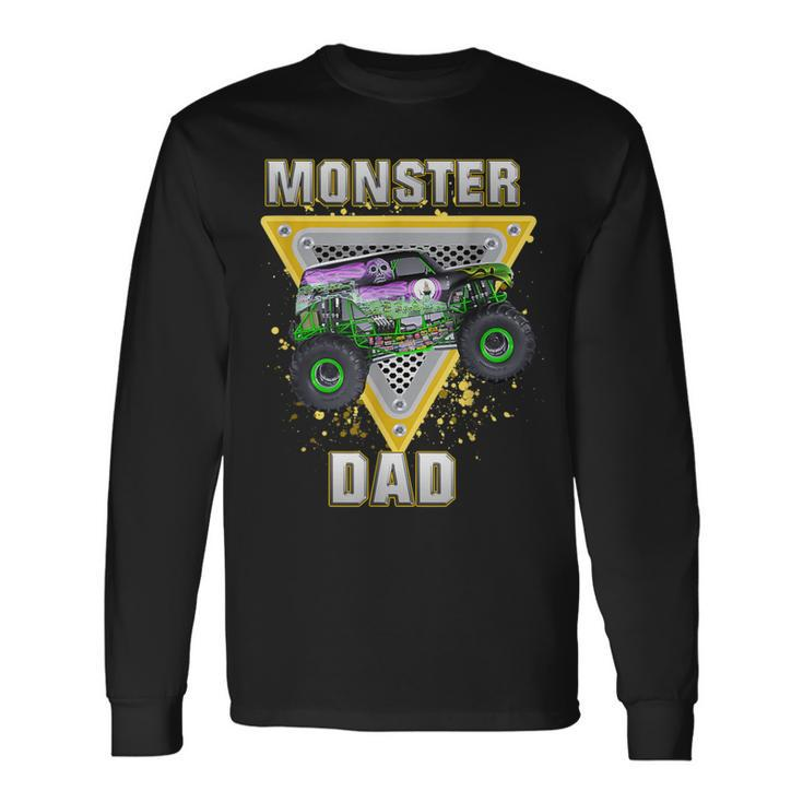 Monster Truck Dad Fathers Day Monster Truck Are My Jam Long Sleeve T-Shirt