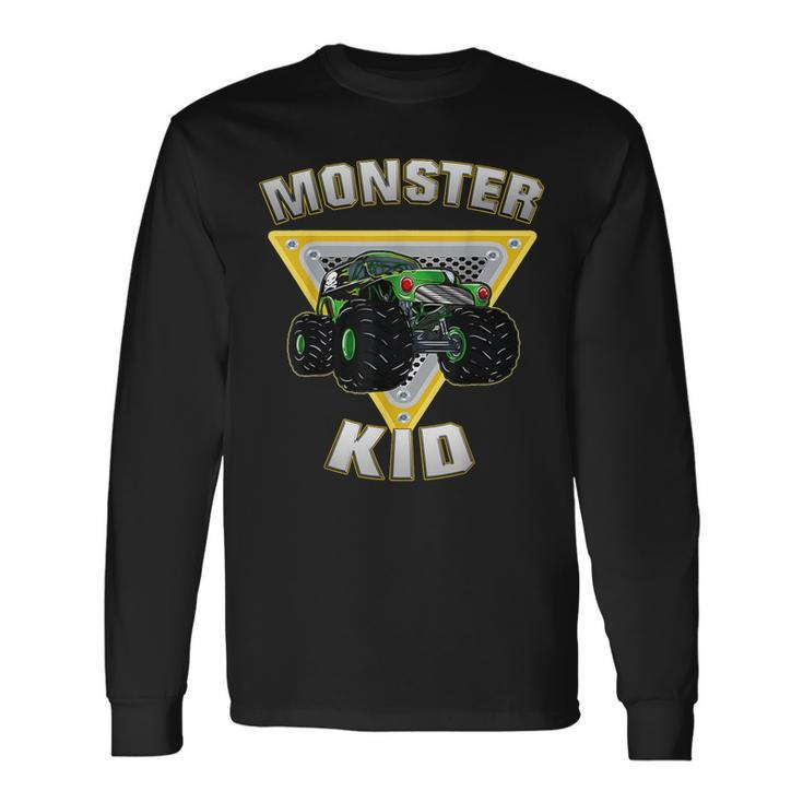 Monster Truck Kid Monster Truck Are My Jam Truck Lovers Long Sleeve T-Shirt